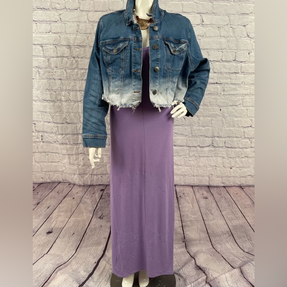 NWT Lavender  Plus Size Maxi Dress With Pockets Size Various - Picture 5 of 15